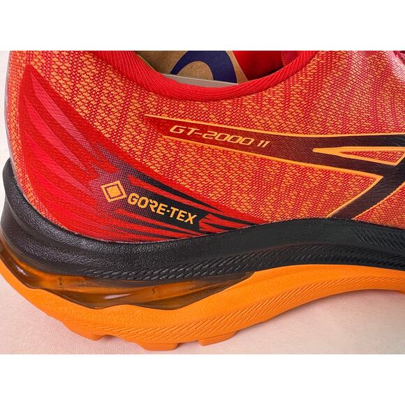 ASICS GT-2000 11GTX Running Shoe Athletic Men's 17 Electric Red/Black 1011B477 - Picture 8 of 12